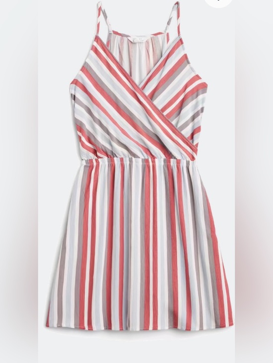 Market & Spruce Dresses & Skirts - Market & Spruce Women’s Striped Wrap-Front Summer Dress Size Large